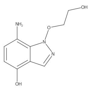 1h-Indazol-4-ol,7-amino-1-(2-hydroxyethoxy)- Structure