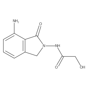 N-(4-amino-3-oxo-1H-isoindol-2-yl)-2-hydroxyacetamide结构式