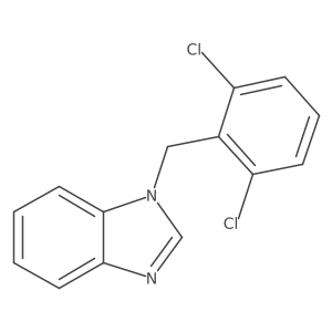 1-[(2,6-dichlorophenyl)methyl]-1H-1,3-benzodiazole结构式