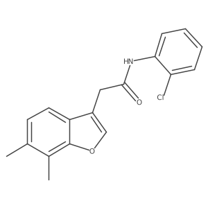 N-(2-chlorophenyl)-2-(6,7-dimethyl-1-benzofuran-3-yl)acetamide Structure