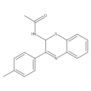 N-[3-(4-methylphenyl)-2H-1,4-benzothiazin-2-yl]acetamide结构式