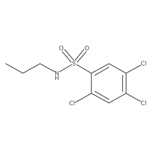 2,4,5-trichloro-N-propylbenzene-1-sulfonamide结构式