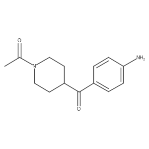 1-[4-(4-Aminobenzoyl)-1-piperidinyl]ethanone Structure