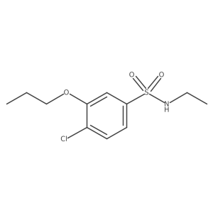 4-chloro-N-ethyl-3-propoxybenzenesulfonamide Structure