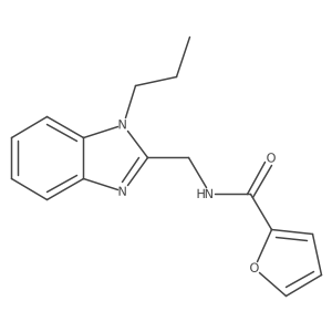 2-furyl-N-[(1-propylbenzimidazol-2-yl)methyl]carboxamide结构式