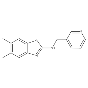 5,6-dimethyl-N-(pyridin-3-ylmethyl)-1,3-benzothiazol-2-amine Structure