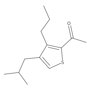 1-(4-Isobutyl-3-propylthiophen-2-yl)ethanone结构式