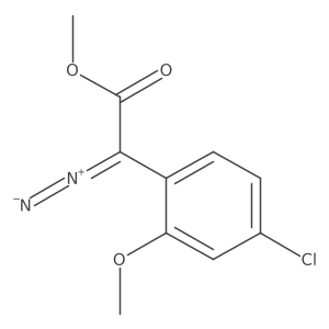 Methyl 4-chloro-I+/--diazo-2-methoxybenzeneacetate结构式