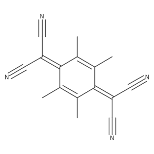 2,2'-(2,3,5,6-Tetramethylcyclohexa-2,5-diene-1,4-diylidene)dimalononitrile结构式