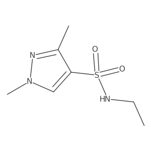 N-ethyl-1,3-dimethyl-1H-pyrazole-4-sulfonamide Structure