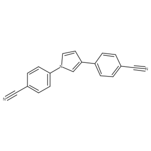 4-[1-(4-Cyanophenyl)pyrrol-3-yl]benzonitrile结构式