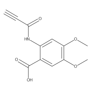 4,5-Dimethoxy-2-(prop-2-ynamido)benzoic acid Structure
