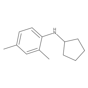 N-cyclopentyl-2,4-dimethylaniline Structure