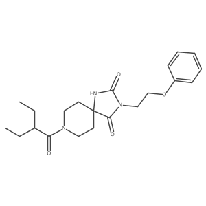 8-(2-Ethylbutanoyl)-3-(2-phenoxyethyl)-1,3,8-triazaspiro[4.5]decane-2,4-dione Structure