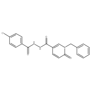 N'-(1-benzyl-6-oxo-1,6-dihydropyridine-3-carbonyl)-4-chlorobenzohydrazide Structure