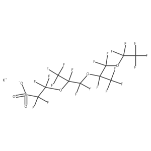 Potassium;1,1,2,2-tetrafluoro-2-[1,1,1,2,3,3-hexafluoro-3-[1,1,1,2,3,3-hexafluoro-3-(1,1,2,2,2-pentafluoroethoxy)propan-2-yl]oxypropan-2-yl]oxyethanesulfonate Structure