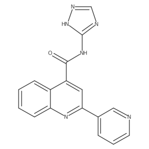 2-(pyridin-3-yl)-N-(4H-1,2,4-triazol-3-yl)quinoline-4-carboxamide Structure