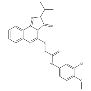 N-(3-chloro-4-methoxyphenyl)-2-((2-isopropyl-3-oxo-2,3-dihydroimidazo[1,2-c]quinazolin-5-yl)thio)acetamide Structure