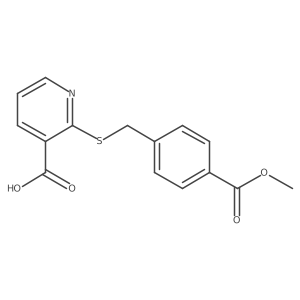 2-{[4-(Methoxycarbonyl)benzyl]sulfanyl}pyridine-3-carboxylic acid结构式