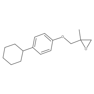 2-(4-Cyclohexyl-phenoxymethyl)-2-methyl-oxirane Structure