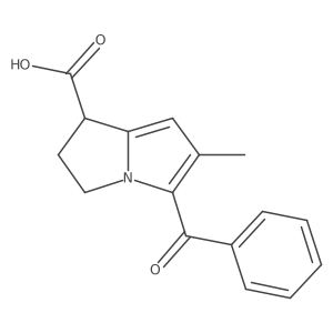 1H-Pyrrolizine-1-carboxylic acid, 5-benzoyl-2,3-结构式