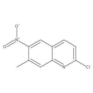 2-Chloro-7-methyl-6-nitroquinoline结构式