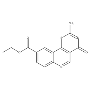 ethyl 2-amino-4-oxo-4H-[1,3]thiazino[5,6-c]quinoline-9-carboxylate Structure