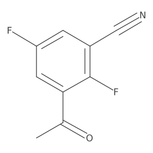 3-Acetyl-2,5-difluorobenzonitrile Structure