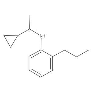 N-(1-cyclopropylethyl)-2-propylaniline结构式
