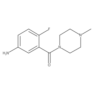 (5-Amino-2-fluorophenyl)(4-methylpiperazin-1-yl)methanone Structure