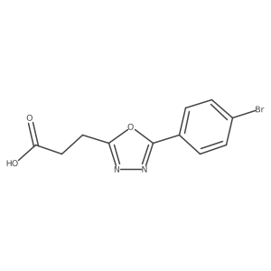 O=C(O)CCc1nnc(-c2ccc(Br)cc2)o1结构式