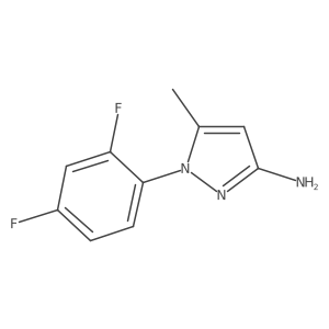 1-(2,4-difluorophenyl)-5-methyl-1H-pyrazol-3-amine结构式