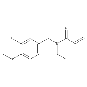 N-ethyl-N-[(3-fluoro-4-methoxyphenyl)methyl]prop-2-enamide结构式