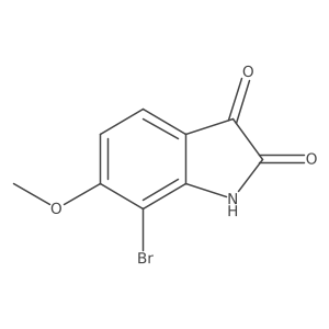 7-Bromo-6-methoxyindoline-2,3-dione结构式