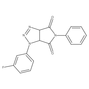 1-(3-fluorophenyl)-5-phenyl-3a,6a-dihydropyrrolo[3,4-d][1,2,3]triazole-4,6(1H,5H)-dione Structure