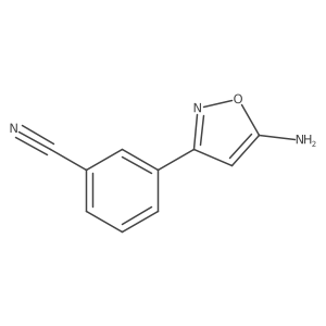 3-(5-Amino-1,2-oxazol-3-yl)benzonitrile Structure