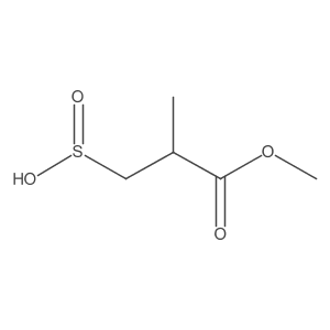 3-Methoxy-2-methyl-3-oxopropane-1-sulfinic acid Structure