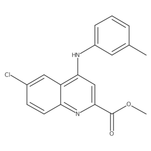 Methyl 6-chloro-4-[(3-methylphenyl)amino]quinoline-2-carboxylate Structure