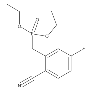 Diethyl 2-Cyano-5-fluorobenzylphosphonate Structure