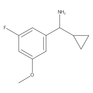 (S)-Cyclopropyl(3-fluoro-5-methoxyphenyl)methanamine Structure