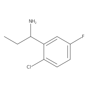 (R)-1-(2-Chloro-5-fluorophenyl)propan-1-amine结构式
