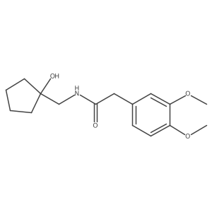 2-(3,4-dimethoxyphenyl)-N-[(1-hydroxycyclopentyl)methyl]acetamide Structure
