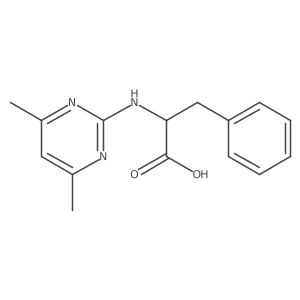 N-(4,6-dimethylpyrimidin-2-yl)phenylalanine Structure