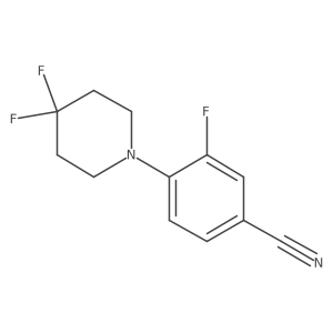 4-(4,4-Difluoropiperidin-1-yl)-3-fluorobenzonitrile Structure