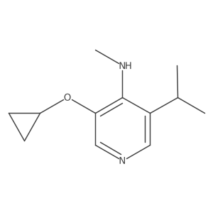 3-Cyclopropoxy-5-isopropyl-N-methylpyridin-4-amine Structure