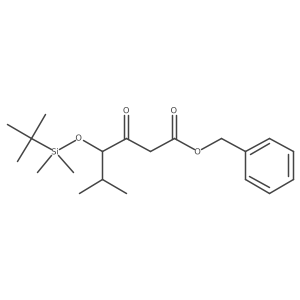 Benzyl 4-{[tert-butyl(dimethyl)silyl]oxy}-5-methyl-3-oxohexanoate Structure