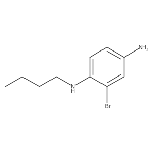 2-bromo-1-N-butylbenzene-1,4-diamine Structure