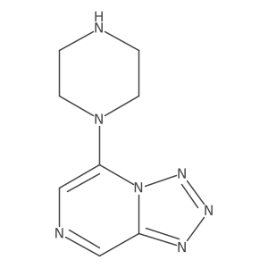 1-{[1,2,3,4]Tetrazolo[1,5-a]pyrazin-5-yl}piperazine结构式