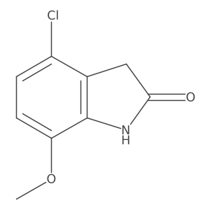 4-Chloro-7-methoxyindolin-2-one Structure