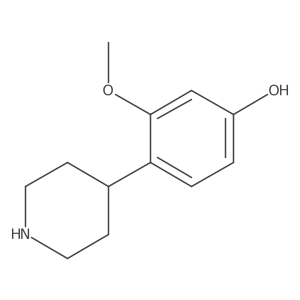 3-Methoxy-4-(piperidin-4-yl)phenol Structure